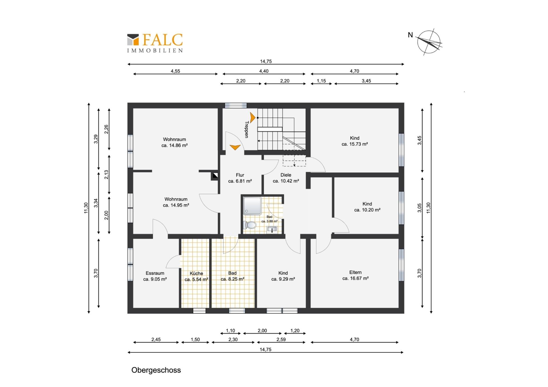 Grundriss Obergeschoss